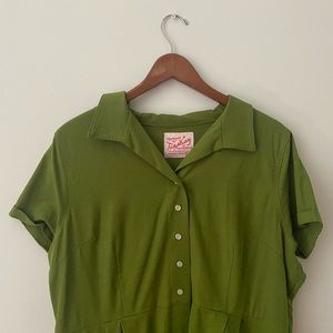 Tuesday of California Green DINER DRESS